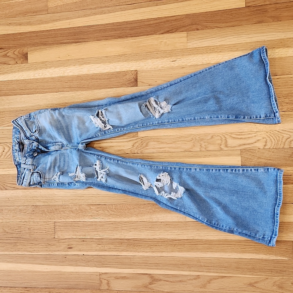 American Eagle flare jeans 000 short